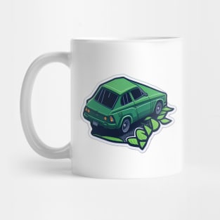 green car, 3d style green car Mug